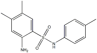 2-amino-4,5-dimethyl-N-(4-methylphenyl)benzene-1-sulfonamide Struktur