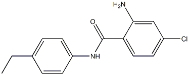 2-amino-4-chloro-N-(4-ethylphenyl)benzamide Struktur