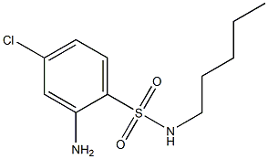 2-amino-4-chloro-N-pentylbenzene-1-sulfonamide Struktur