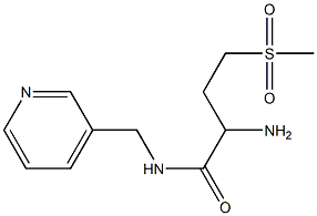 2-amino-4-methanesulfonyl-N-(pyridin-3-ylmethyl)butanamide Struktur