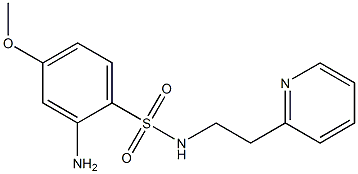 2-amino-4-methoxy-N-[2-(pyridin-2-yl)ethyl]benzene-1-sulfonamide Struktur