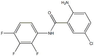 2-amino-5-chloro-N-(2,3,4-trifluorophenyl)benzamide Struktur