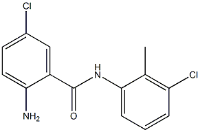 2-amino-5-chloro-N-(3-chloro-2-methylphenyl)benzamide Struktur