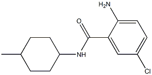 2-amino-5-chloro-N-(4-methylcyclohexyl)benzamide Struktur