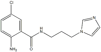 2-amino-5-chloro-N-[3-(1H-imidazol-1-yl)propyl]benzamide Struktur