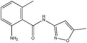 2-amino-6-methyl-N-(5-methylisoxazol-3-yl)benzamide Struktur