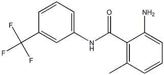 2-amino-6-methyl-N-[3-(trifluoromethyl)phenyl]benzamide Struktur