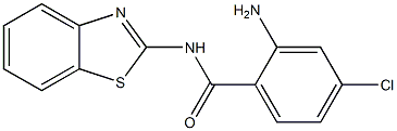 2-amino-N-(1,3-benzothiazol-2-yl)-4-chlorobenzamide Struktur