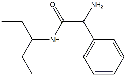 2-amino-N-(1-ethylpropyl)-2-phenylacetamide Struktur