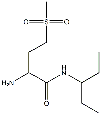 2-amino-N-(1-ethylpropyl)-4-(methylsulfonyl)butanamide Struktur