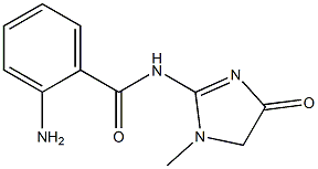 2-amino-N-(1-methyl-4-oxo-4,5-dihydro-1H-imidazol-2-yl)benzamide Struktur