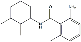 2-amino-N-(2,3-dimethylcyclohexyl)-6-methylbenzamide Struktur