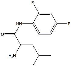 2-amino-N-(2,4-difluorophenyl)-4-methylpentanamide Struktur