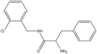 2-amino-N-(2-chlorobenzyl)-3-phenylpropanamide Struktur