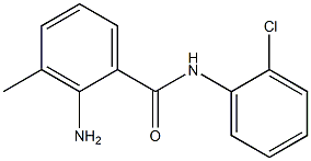 2-amino-N-(2-chlorophenyl)-3-methylbenzamide Struktur