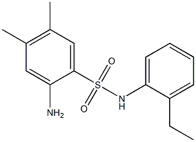 2-amino-N-(2-ethylphenyl)-4,5-dimethylbenzene-1-sulfonamide Struktur