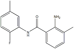 2-amino-N-(2-fluoro-5-methylphenyl)-3-methylbenzamide Struktur