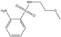 2-amino-N-(2-methoxyethyl)benzenesulfonamide Struktur