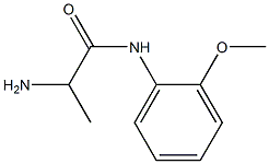 2-amino-N-(2-methoxyphenyl)propanamide Struktur