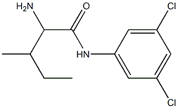 2-amino-N-(3,5-dichlorophenyl)-3-methylpentanamide Struktur