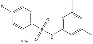 2-amino-N-(3,5-dimethylphenyl)-4-fluorobenzene-1-sulfonamide Struktur