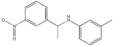 3-methyl-N-[1-(3-nitrophenyl)ethyl]aniline Struktur