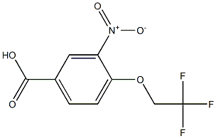 3-nitro-4-(2,2,2-trifluoroethoxy)benzoic acid Struktur