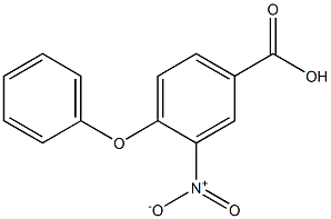 3-nitro-4-phenoxybenzoic acid Struktur