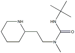 3-tert-butyl-1-methyl-1-[2-(piperidin-2-yl)ethyl]urea Struktur