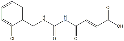 4-({[(2-chlorophenyl)methyl]carbamoyl}amino)-4-oxobut-2-enoic acid Struktur