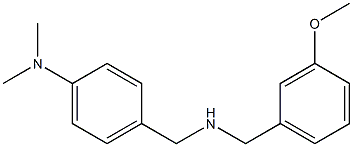 4-({[(3-methoxyphenyl)methyl]amino}methyl)-N,N-dimethylaniline Struktur