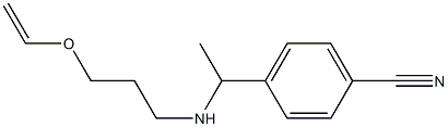 4-(1-{[3-(ethenyloxy)propyl]amino}ethyl)benzonitrile Struktur