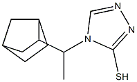 4-(1-{bicyclo[2.2.1]heptan-2-yl}ethyl)-4H-1,2,4-triazole-3-thiol Struktur