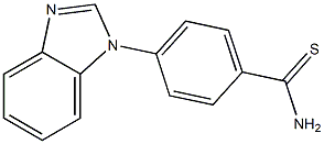 4-(1H-1,3-benzodiazol-1-yl)benzene-1-carbothioamide Struktur