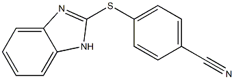 4-(1H-1,3-benzodiazol-2-ylsulfanyl)benzonitrile Struktur