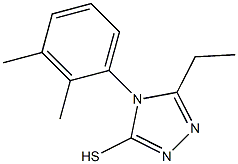 4-(2,3-dimethylphenyl)-5-ethyl-4H-1,2,4-triazole-3-thiol Struktur