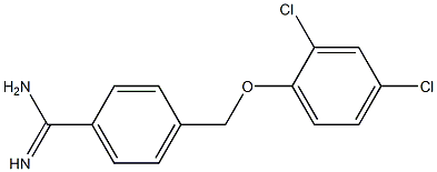 4-(2,4-dichlorophenoxymethyl)benzene-1-carboximidamide Struktur