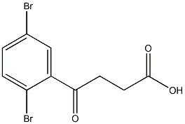 4-(2,5-dibromophenyl)-4-oxobutanoic acid Struktur