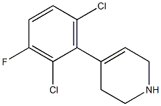 4-(2,6-dichloro-3-fluorophenyl)-1,2,3,6-tetrahydropyridine Struktur