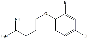 4-(2-bromo-4-chlorophenoxy)butanimidamide Struktur