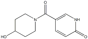 5-[(4-hydroxypiperidin-1-yl)carbonyl]-1,2-dihydropyridin-2-one Struktur