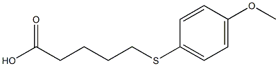 5-[(4-methoxyphenyl)sulfanyl]pentanoic acid Struktur