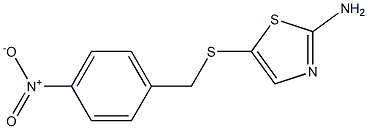 5-[(4-nitrobenzyl)thio]-1,3-thiazol-2-amine Struktur