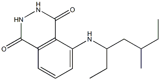 5-[(5-methylheptan-3-yl)amino]-1,2,3,4-tetrahydrophthalazine-1,4-dione Struktur