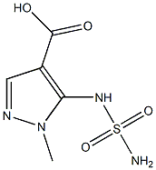 5-[(aminosulfonyl)amino]-1-methyl-1H-pyrazole-4-carboxylic acid Struktur