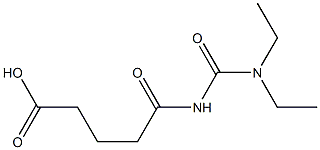 5-[(diethylcarbamoyl)amino]-5-oxopentanoic acid Struktur