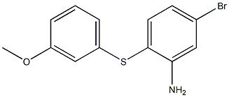 5-bromo-2-[(3-methoxyphenyl)sulfanyl]aniline Struktur