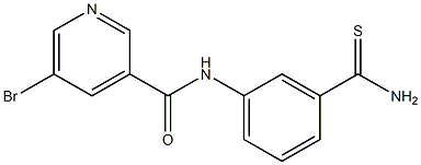 5-bromo-N-(3-carbamothioylphenyl)pyridine-3-carboxamide Struktur