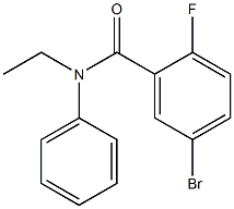 5-bromo-N-ethyl-2-fluoro-N-phenylbenzamide Struktur