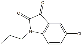 5-chloro-1-propyl-2,3-dihydro-1H-indole-2,3-dione Struktur